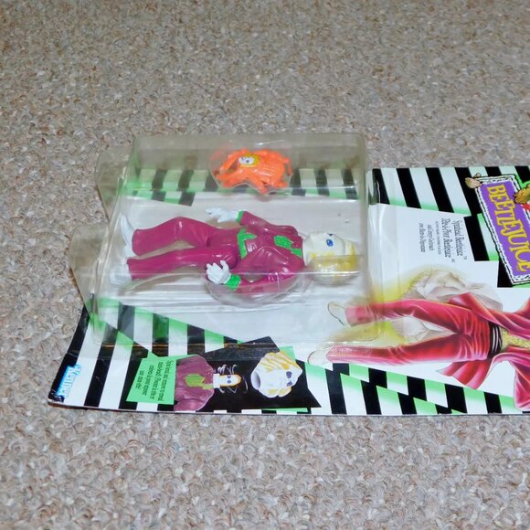1989 Kenner Beetlejuice 5" Spinhead Beetlejuice Figure MOC Brand New Canadian - Picture 8 of 12